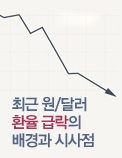 최근 원/달러 환율 급락의 배경과 시사점