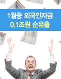 1월중 외국인자금 0.1조원 순유출