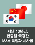 지난 10년간, 한중일 국경간 M&A 특징과 시사점